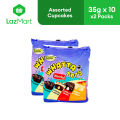 Lemon Square Whatta Tops Assorted 35g x 10 - Pack of 2. 