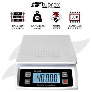 SF - 802 Timbangan 40kg Digital Timbangan Laundry Timbangan Buah dan Sayuran Timbangan Electronic Compact Scale Barang Paket 40 Kg Digital