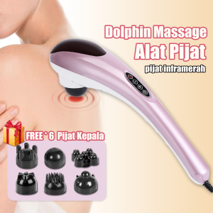Alat Pijat Elektrik Terapi Infrared Dolphin Massager / Alat Pijat Dolphin / Alat Pijat serbaguna alat pijat punggung free 5*Pijat kepala
