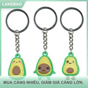 【LAKEBAO】 Dễ thương Mini bơ búp bê Keychain cao su mềm Ba lô Mặt dây chuyền sáng tạo trái cây Keychain vài bơ túi Keychain Quà Tặng Mặt dây chuyền