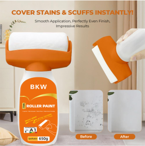 2-in-1 Wall Repair Roller Brush Large Roller Paint Water-based Odorless Latex Paint White Wall Repair Paint For Home Use