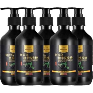 Herbal natural Polygonum multiflorum 300ml anti-hair loss effective scalp care nourishing scalp anti-itch oil control anti-dandruff shampoo