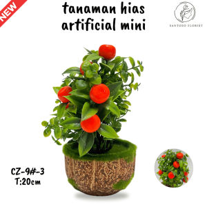 Dekorasi Ruang Tamu Tanaman Hias Artificial Mini Dekorasi Meja kerja ukuran 20 Cm TANPA POT / CZ-9#