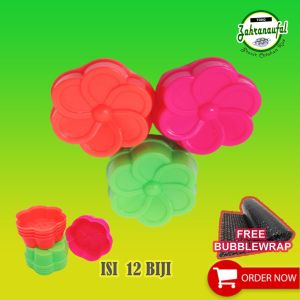 PROMO CETAKAN KUE JASMINE UKURAN JUMBO BAHAN PLASTIK (isi 12 pcs)