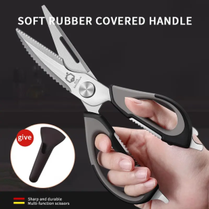 Gunting Dapur Masak Multifunctional Detachable Kitchen Scissors Stainless Steel Gunting Dapur Tajam Kuat Tebal Pemotong Kupas Ayam Ikan Daging Sayur Pembuka Tutup Botol Multifungsi Serbaguna