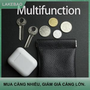 【LAKEBAO】 PU Da Đồng Xu Ví Phụ Nữ Người Đàn Ông Mini Ngắn Ví Túi Key Headphone Chủ Thẻ