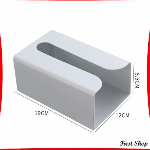 First  กล่องทิชชู่ติดผนัง มีแผ่นกาวติดยึดผนัง ไม่ต้องเจาะผนังWall Mounted Tissue Box