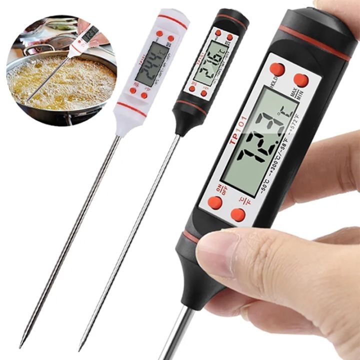 Kitchen Oil Thermometer Digital Needle Meat Cake Fried BBQ Cooking Food