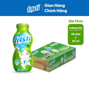 (HSD T2-2026) Thùng 48 Chai Sữa Chua Uống Fristi Hương Táo 80ml.