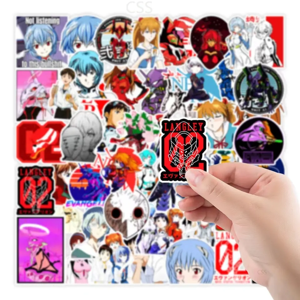 50Pcs/Set EVA Anime Waterproof Stickers NEON GENESIS EVANGELION Graffiti  Sticker Good Quality | Lazada PH