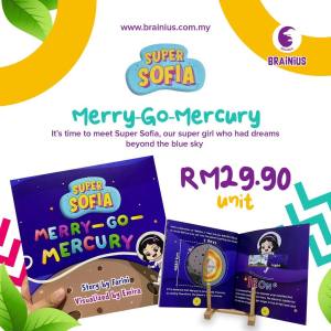 Super Sofia Merry-Go-Mercury English Story book with science information