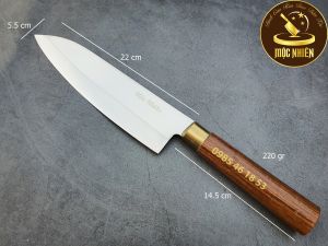 Dao Thái Siêu Sắc Rèn Thủ Công 100% Từ Thép Không Rỉ Cao Cấp - Thương Hiệu Dao Nhà Bếp Mộc Nhiên Phúc Sen Chính Hãng - Hàng Xuất Khẩu Mã MN-DB51