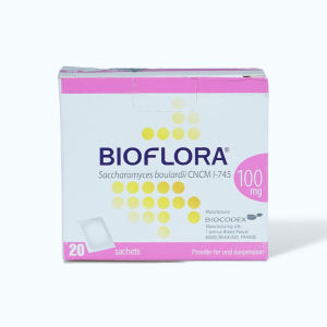 Men Vi Sinh BIOFLORA 100mg - hỗ trợ tiêu hóa tốt. Hộp 20 gói nhập khẩu từ PHÁP