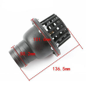 WATER PUMP FOOT VALVE BLACK PVC 2" FIT FOR SUCTION HOSE AND DUCT HOSE 2 INCHES Water Pump Foot Valve Black Foot Valve Plastic With Flapper For Engine Pump Water Pump Foot Valve Black PVC Low Pressure Flat Check For Fluid Machine
