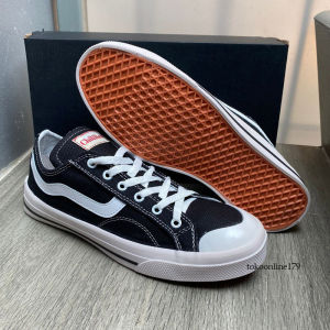 Sepatu Kanvas Pria Sneakers Sekolah Hitam Sol Rubber Karet Lentur