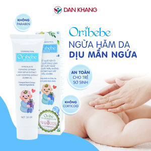 Kem ngừa hăm cho bé Oribebe giảm hăm tả rôm sẩy dịu mẩn ngứa tuýp 30g