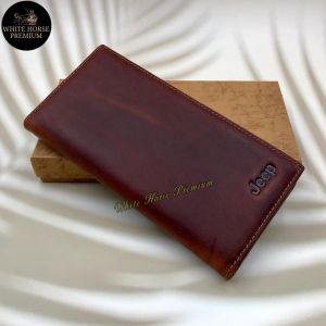 Lee/Jeep/Camel Leather Wallet Men Long Wallet 100% Genuine Leather