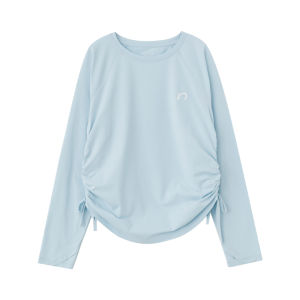 Sun Protective Quick Drying Little Sponge Long Sleeved Drawstring T-Shirt (130g)