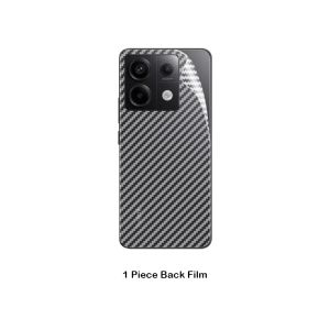 For RedmiNote13 Back Carbon Fiber Film For Redmi Note 13 Pro Pro+ Plus 13Pro Note13Pro Note13Pro+ 5G 4G Xiaomi 2024 Back Protector Soft Film Full Cover Scratch Resistant Screen Protective Sticker