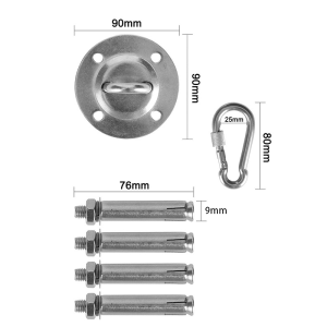 Wall Mount Anchor Hooks Stainless Steel Load-bearing Hook For Yoga Hammock Chair Sandbag Heavy Duty