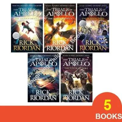 [SG Stock]5 Books The Trials of Apollo Series Rick Riordan Percy Jackson Related Children Fiction Books