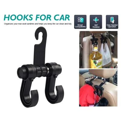 Car Seat Hook with Drink Holder Car Headrest Organizer Car Phone Holder Multifunctional Drink Pocket Car Storage hanger