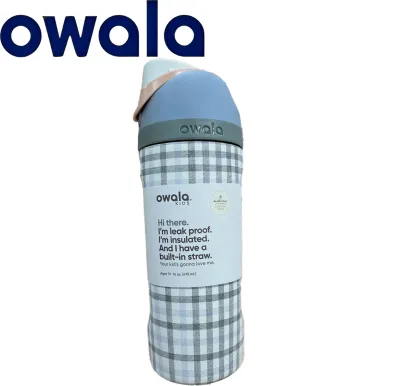 Owala FreeSip 16oz Solid Matte Mini Insulated Tumbler Small Capacity Leakproof Kids Travel Water Bottle With Carry Loop