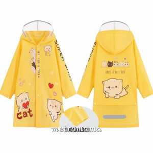 Jas Hujan Anak Ransel dengan Hoodie bahan PVC Tebal Mantel Raincoat Kuromi Ultraman Lotso