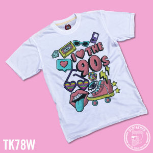 เสื้อยืดคอกลมแขนสั้น ผ้าTK พิมพ์ระบบ Sublimation นุ่ม สวมใส่ สบาย ระบายอากาศไม่ร้อน ( รหัสสินค้า TK 78 )