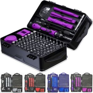 MAKERVY 115 trong 1 Bộ tua vít chính xác Di động Bền bỉ Bộ công cụ sửa chữa từ tính Đa chức năng Bộ tua vít Để sửa chữa nhà cửa