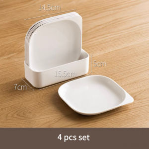DXL Bone Spit Plate Home Plastic Bone Plate Food Grade Fruit Plate Dish Tabletop Small Dish Garbage Plate