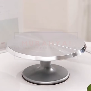 Cake Turntable Meja Putar Kek Rotating Turntable Cake Stand Aluminum Alloy Cupcake And Decorating Baking