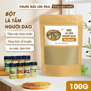 Bột lá tắm Dao Đỏ 100g bột xông tắm sau sinh người Dao kháng khuẩn khử mùi