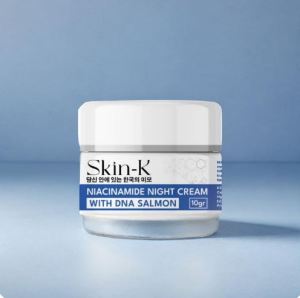 Krim Malam with DNA Salmon | BPOM | Night Cream Niacinamide | Memudarkan Kerutan | Whitening Brightening | Krim Wajah 10 gram | Gratis Ongkir | Bayar Ditempat COD