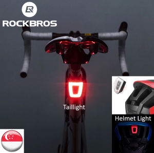 RockBros USB Rechargeable Bike Taillight with 5 Modes - 20 Lumens, Waterproof, Lightweight - Cycling Safety Rear Light