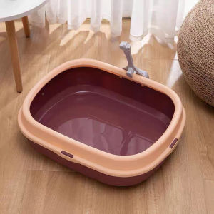 Morandi Litter Box Kucing - Cat Toilet Tempat Bak Pasir Kucing Besar Free Sekop Shovel - Litter Box Kucing Cat Toilet Tempat Bak Pasir Poop Kucing Baskom Pup + Free Sekop