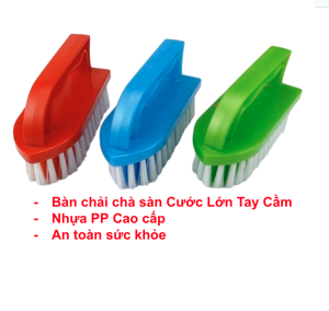 Bàn Chải Chà Sàn Cước LOẠI LỚN Có Tay Cầm  Nhựa PP An toàn nhiều màu giá rẻ Giao nhanh 24h