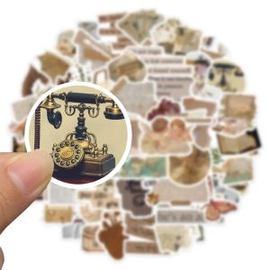 52Pcs/Set No duplicates Renaissance Retro Art Series Stickers Fashion Mixed DIY Waterproof Decals Doodle DIY Luggage Scrapbook Laptop Fridge phone notebook sticker gt136