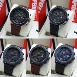 (BISA COD) Jam Tangan Pria Expedition E 6821 E6821 Garansi Resmi 1 Tahun - Tali Kulit