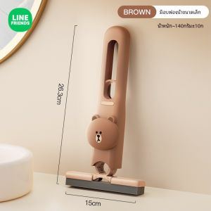 ม็อบมินิไลน์เฟรนด์แท้ 100% LINE FRIENDS สำหรับเดสก์ท็อป หมุนได้ พับได้ ไม่ต้องใช้มือ ขจัดคราบสกปรกได้อย่างมีประสิทธิภาพ LFB252