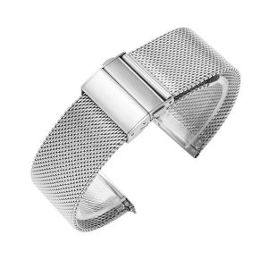 Tali Jam Watch Strap Generic For Huawei Watch GT3 42mm / Huawei Watch GT2 42mm Milanese Mesh Folding Buckle Strap 20mm