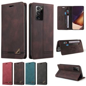 Case For Samsung Galaxy Note 20 / Note 20 Ultra / Note 10 / Note 10 Plus / Note 9 / Note 8 Business Leather Wallet Card Slots Flip Cover Casing