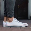 [ลิขสิทธิ์แท้] Converse All Star (Classic) - White รองเท้า คอนเวิร์ส สีขาว รุ่นฮิต ได้ทั้งชายหญิง. 