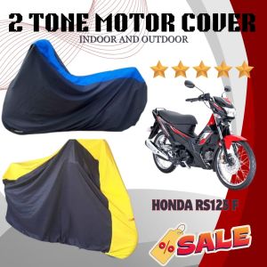 2 TONE MOTOR COVER HYDROPHOBIC for HONDA RS 125 F Water Repellent /Sunproof / Dustproof and Makapal na Tela
