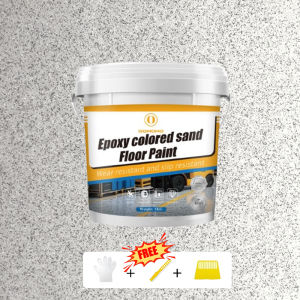 Epoxy Colored Sand Cement Floor Paint Imitating Marble Texture Waterproof Anti Slip And Wear-resistant Floor Paint