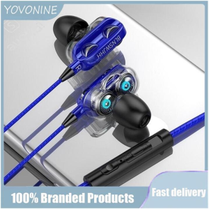 YOVONINE Wiresto In Ear Headphones Earphone Wired Earbuds HIFI Earphones Stereo Earphones Noise Cancelling Headset No Ear Pain Headphones with HD Microphone