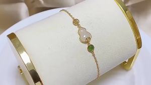 Mô Phỏng Vòng Tay Bầu Hetian Jade Fulu Ngách ins Quà Tặng Ngày Lễ Tình Nhân Cho Bạn Gái Cao Cấp 2023 Mẫu Mới