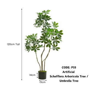 【SG Evergreen】Artificial Umbrella Tree Tall Fake Plants Artificial Plants for Office Home Patio Decor Faux Potted Plants