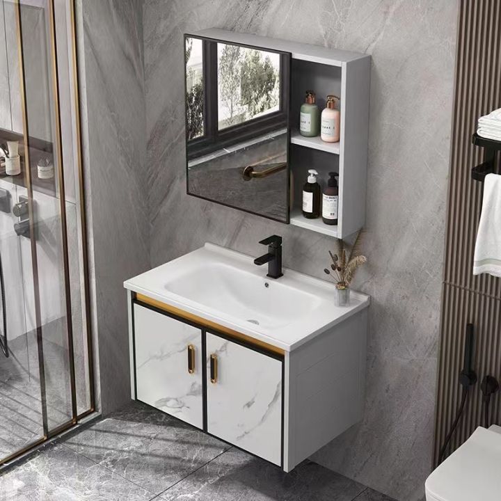 Bathroom Sinks Cabinet complete set lavatory sink with Mirrow cabinet | Lazada PH