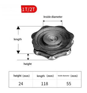 OnlyF U Chain Hoist Plum Blossom-Shaped Sprocket Hand Pull Zipper Wheel 2 Tons 3 Tons 5 Tons Hand Chain Hoist Accessories Guide Chain R7Q2P